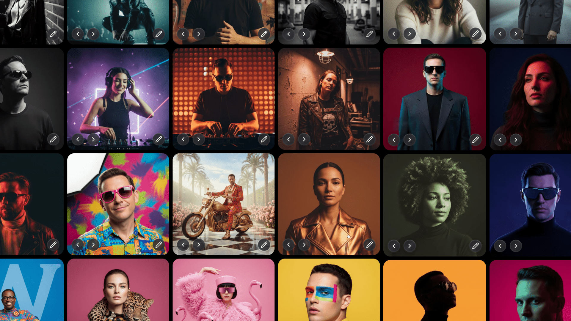 Collection of handcrafted styles